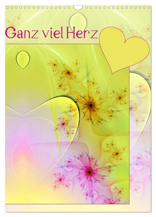 Produktbild: Ganz viel Herz (Wandkalender 2026 DIN A3 hoch), CALVENDO Monatskalender