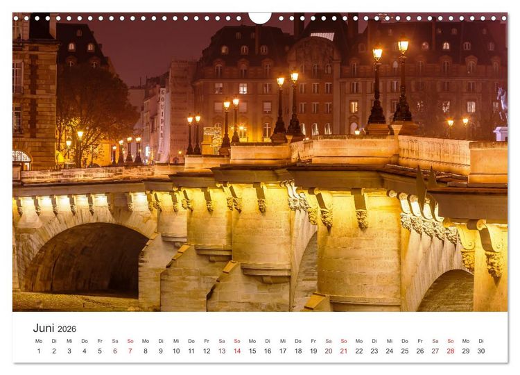Produktbild: N&auml;chtliche Streifz&uuml;ge durch Europas Hauptst&auml;dte (Wandkalender 2026 DIN A3 quer), CALVENDO Monatskalender
