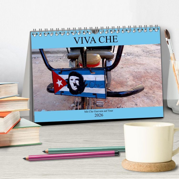 Produktbild: VIVA CHE - Mit Che Guevara auf Tour (Tischkalender 2026 DIN A5 quer), CALVENDO Monatskalender