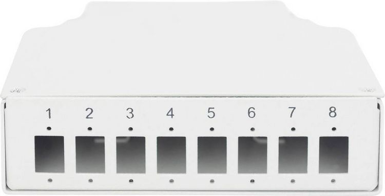Produktbild: Digitus DN-96891 Hutschienen-Adapter 8 Port Unbest&uuml;ckt