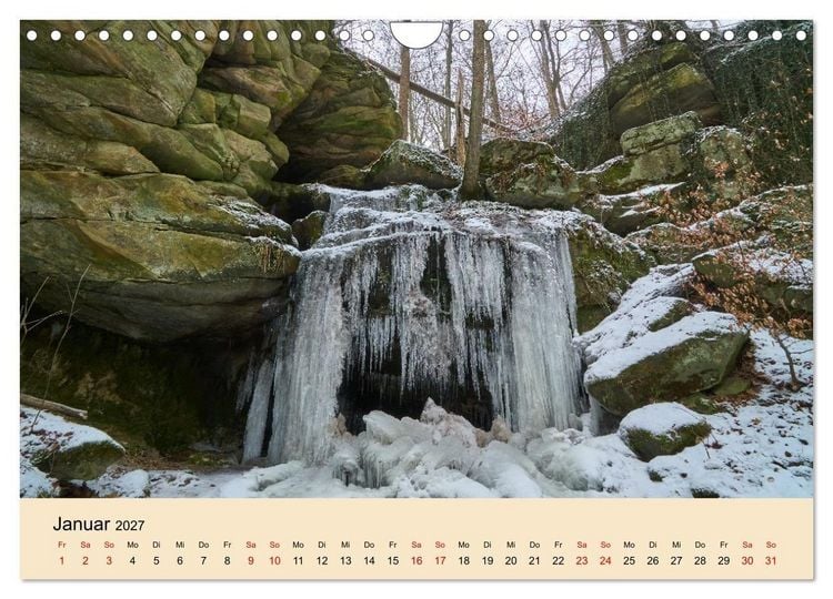 Produktbild: Franken - eine Region voller Naturwunder (Wandkalender 2027 DIN A4 quer), CALVENDO Monatskalender