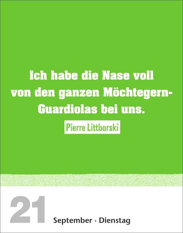 Produktbild: Lattenknaller Tagesabrei&szlig;kalender 2027 - Die witzigsten Fu&szlig;ballerspr&uuml;che