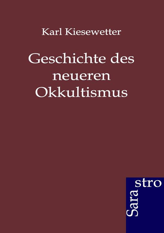 Produktbild: Geschichte des neueren Okkultismus