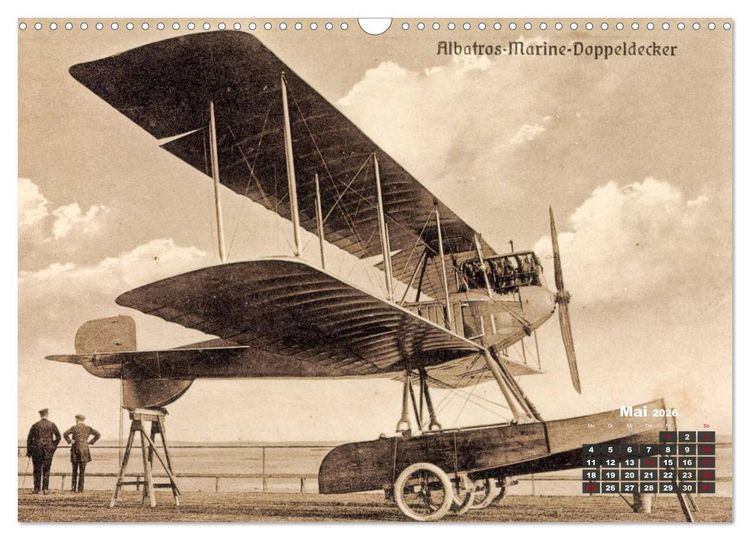 Produktbild: Doppeldecker entdeckt auf historischen Postkarten (Wandkalender 2026 DIN A3 quer), CALVENDO Monatskalender