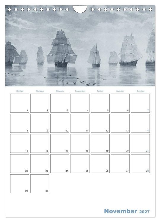 Produktbild: Segelschiffe - mit Planerfunktion (Wandkalender 2027 DIN A4 hoch), CALVENDO Monatskalender