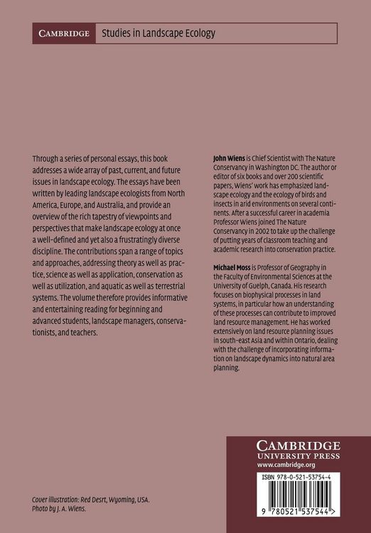 Produktbild: Issues and Perspectives in Landscape Ecology