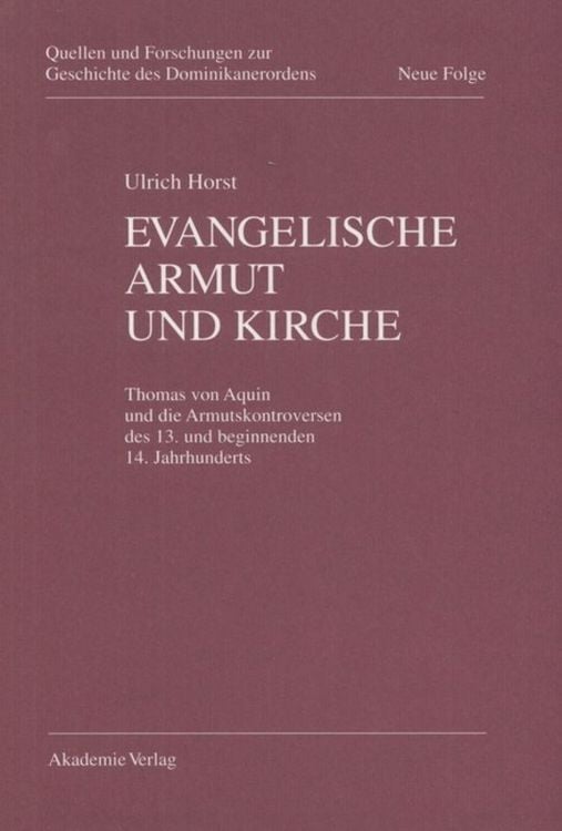 Produktbild: Evangelische Armut und Kirche