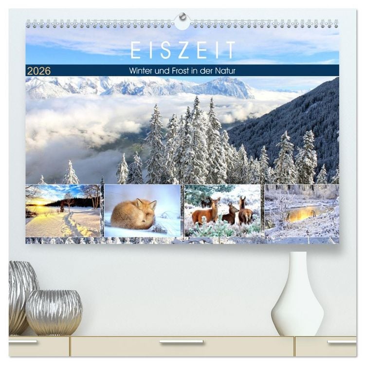 Produktbild: Eiszeit. Winter und Frost in der Natur (hochwertiger Premium Wandkalender 2026 DIN A2 quer), Kunstdruck in Hochglanz