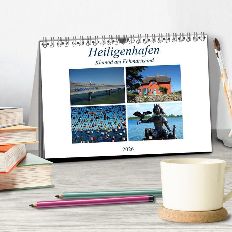 Produktbild: Heiligenhafen - Kleinod am Fehmarnsund (Tischkalender 2026 DIN A5 quer), CALVENDO Monatskalender