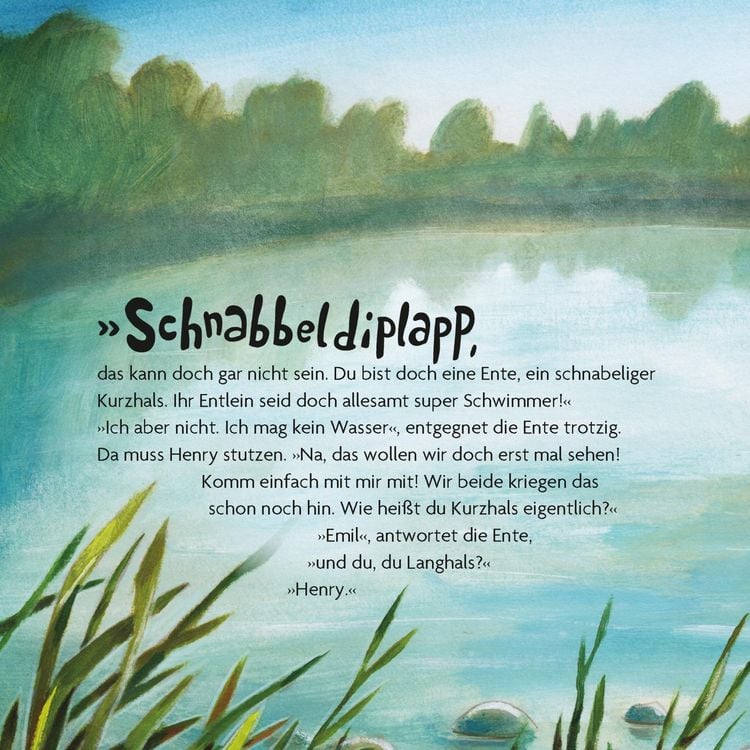 Produktbild: Maxi Pixi 476: Schnabbeldiplapp &ndash; Eine Mutmachgeschichte &uuml;bers Schwimmenlernen