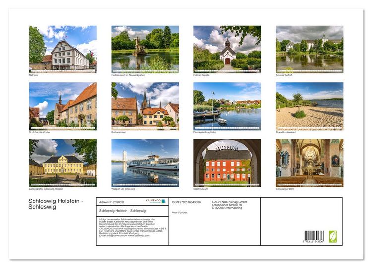 Produktbild: Schleswig Holstein - Schleswig (Wandkalender 2026 DIN A2 quer), CALVENDO Monatskalender