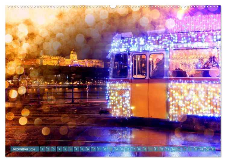 Produktbild: Romantisches Budapest - Ungarns sch&ouml;ne Hauptstadt an der Donau (hochwertiger Premium Wandkalender 2026 DIN A2 quer), Kunstdruck in Hochglanz
