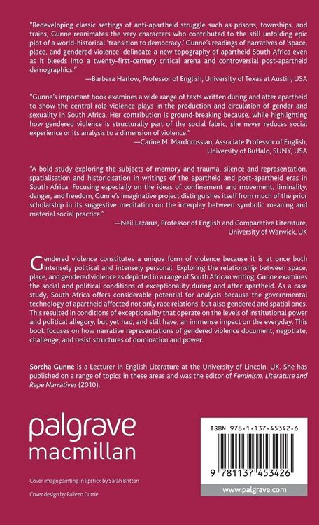 Produktbild: Space, Place, and Gendered Violence in South African Writing