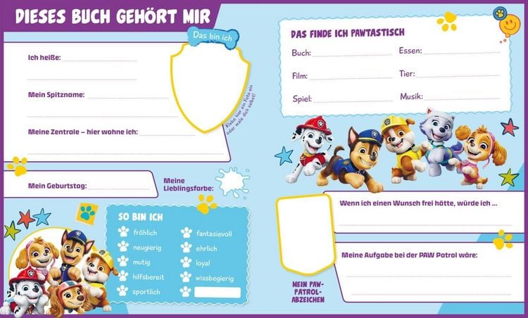 Produktbild: PAW Patrol Mitmachbuch: Mein Freundebuch