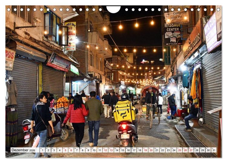 Produktbild: KATHMANDU, Nepals Hauptstadt (Wandkalender 2026 DIN A4 quer), CALVENDO Monatskalender
