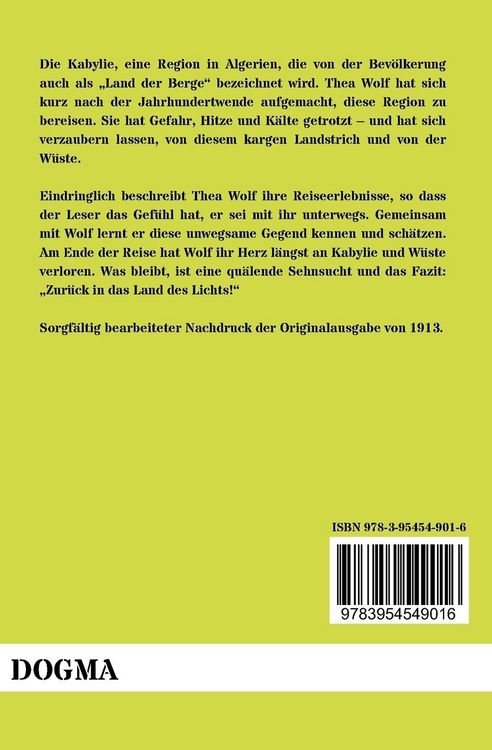 Produktbild: Im Land des Lichts - Ein Streifzug durch Kabylie und W&uuml;ste