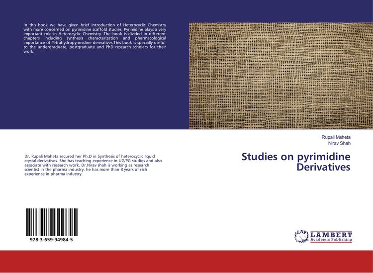 Produktbild: Studies on pyrimidine Derivatives