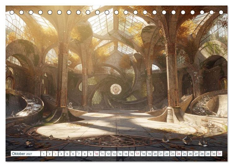 Produktbild: Architektur der Emotionen - Gestaltete Stimmungen (Tischkalender 2027 DIN A5 quer), CALVENDO Monatskalender