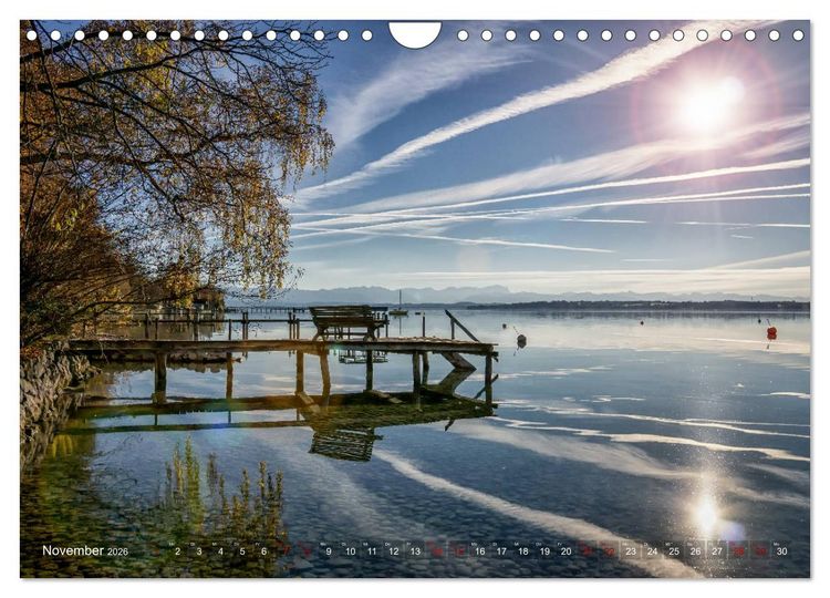 Produktbild: F&uuml;nf-Seen-Land (Wandkalender 2026 DIN A4 quer), CALVENDO Monatskalender