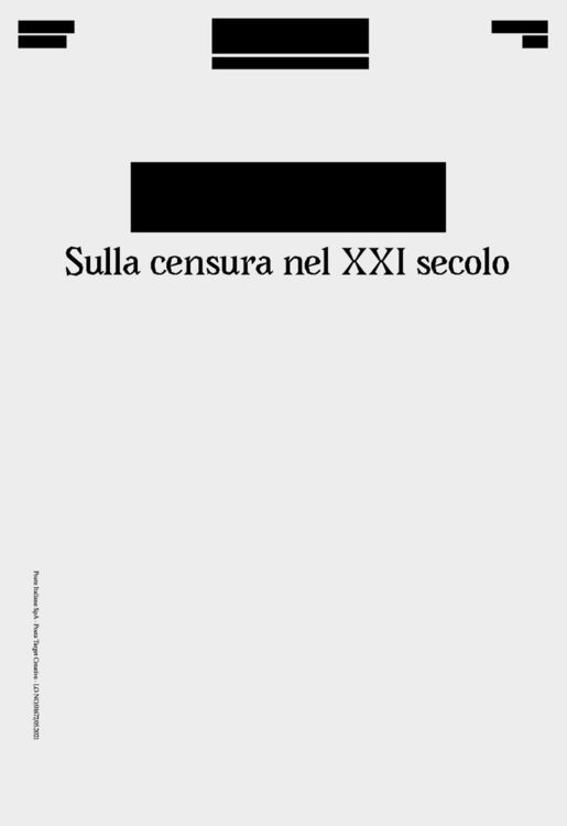 Produktbild: [Redacted]. Sulla censura nel XXI secolo