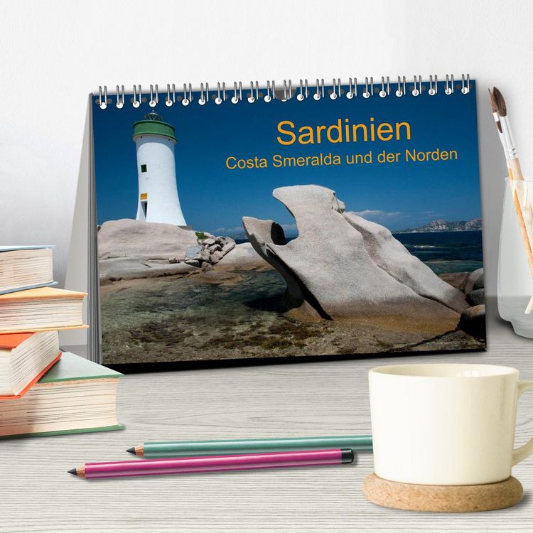 Produktbild: Sardinien Costa Smeralda und der Norden (Tischkalender 2026 DIN A5 quer), CALVENDO Monatskalender