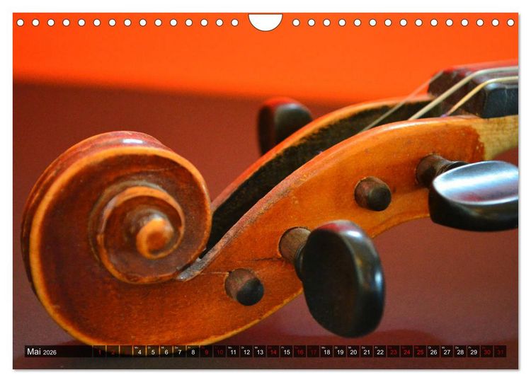 Produktbild: Geige - Magie der Kl&auml;nge (Wandkalender 2026 DIN A4 quer), CALVENDO Monatskalender