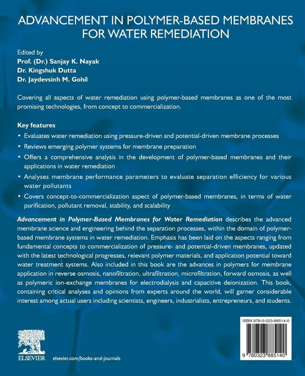 Produktbild: Advancement in Polymer-Based Membranes for Water Remediation