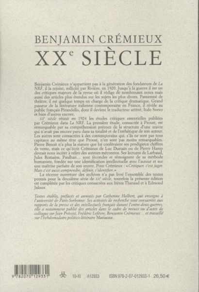 Produktbild: XXe si&egrave;cle