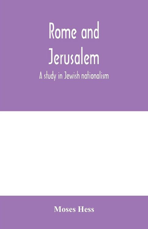 Produktbild: Rome and Jerusalem; a study in Jewish nationalism