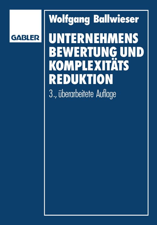 Produktbild: Unternehmensbewertung und Komplexit&auml;tsreduktion