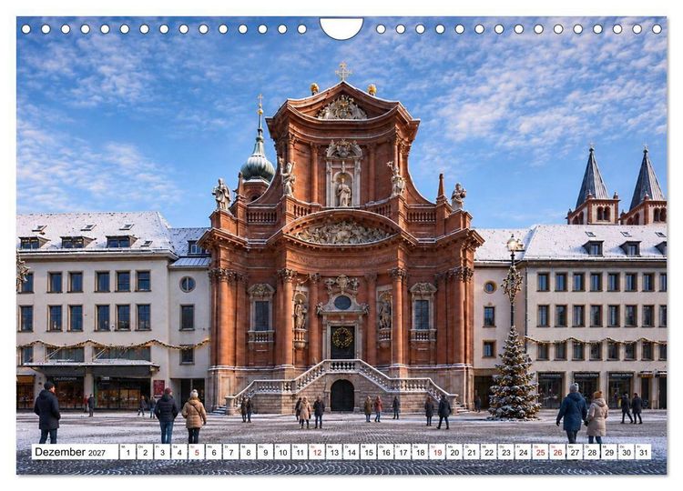 Produktbild: W&uuml;rzburg Idylle am Main (Wandkalender 2027 DIN A4 quer), CALVENDO Monatskalender
