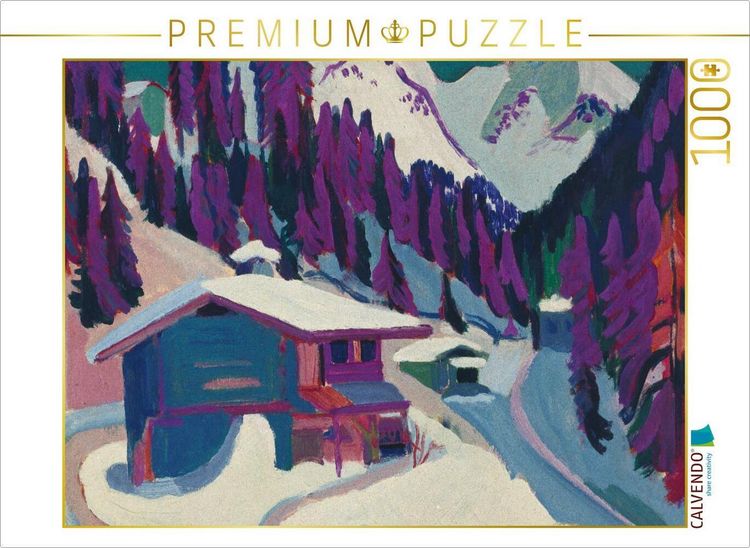 Produktbild: CALVENDO Puzzle Ernst Ludwig Kirchner. Wildboden im Schnee, 1924/26 | 1000 Teile Lege-Gr&ouml;&szlig;e 64x48cm Foto-Puzzle f&uuml;r gl&uuml;ckliche Stunden