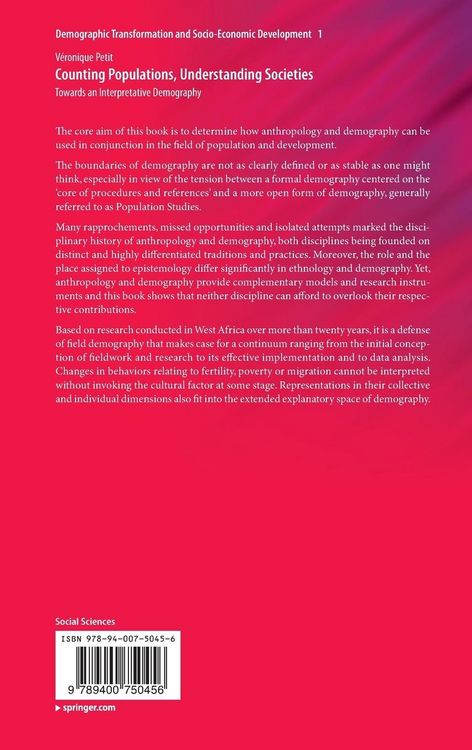 Produktbild: Counting Populations, Understanding Societies