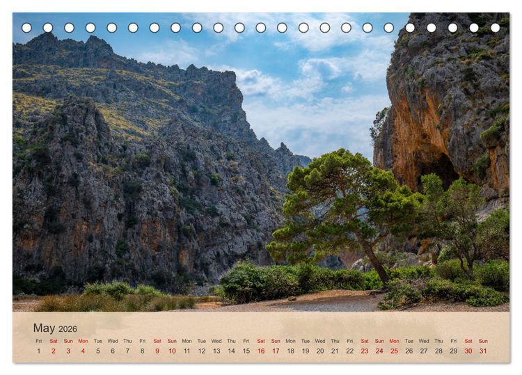 Produktbild: Mallorca - Pearl of the Mediterranean Sea (Desk Calendar 2026 DIN A5 landscape), CALVENDO 12 Month DeskCalendar
