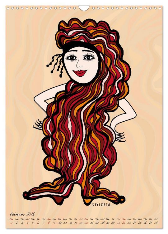 Produktbild: The HAIRSTYLAS Fashion (Wall Calendar 2026 DIN A3 portrait), CALVENDO 12 Month Wall Calendar