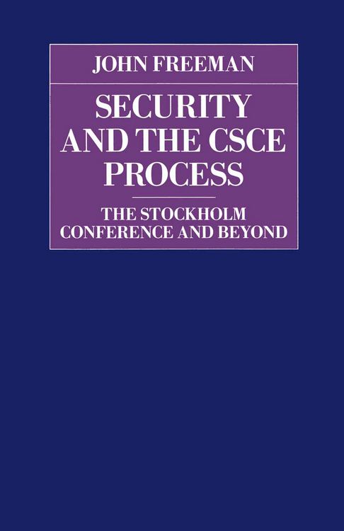 Produktbild: Security and the CSCE Process