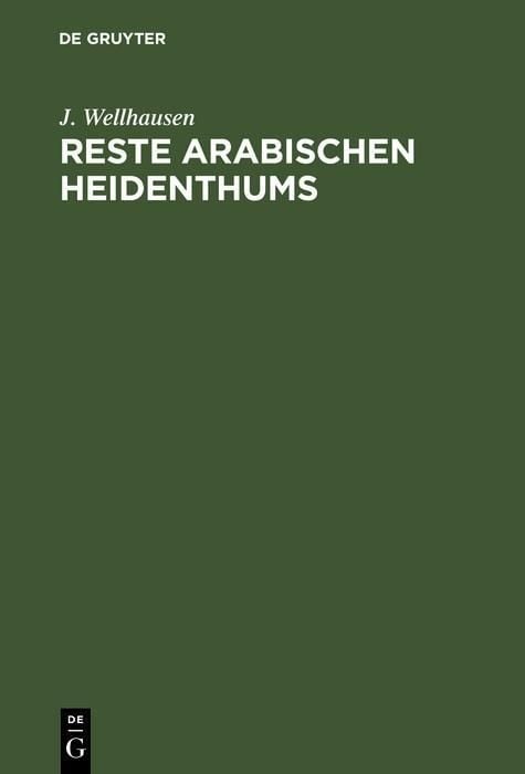 Produktbild: Reste arabischen Heidenthums