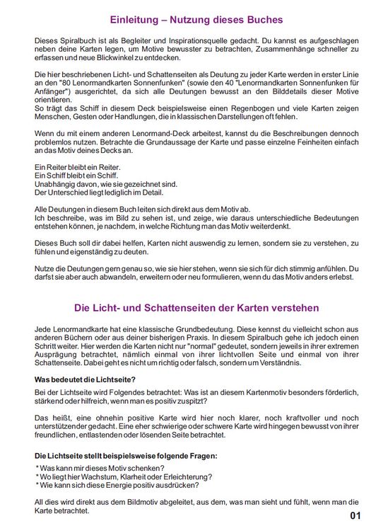 Produktbild: Licht und Schatten Deutungen der Lenormandkarten