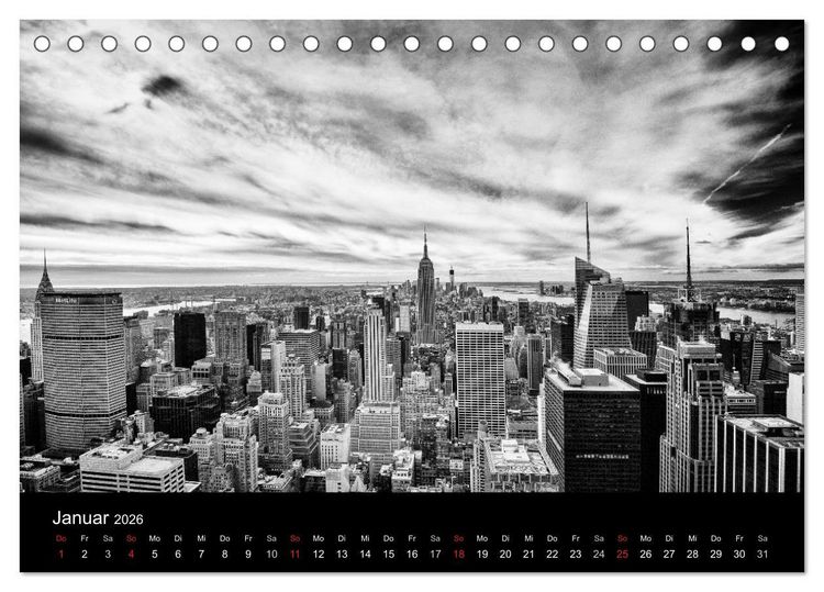 Produktbild: New York 2026 (Tischkalender 2026 DIN A5 quer), CALVENDO Monatskalender