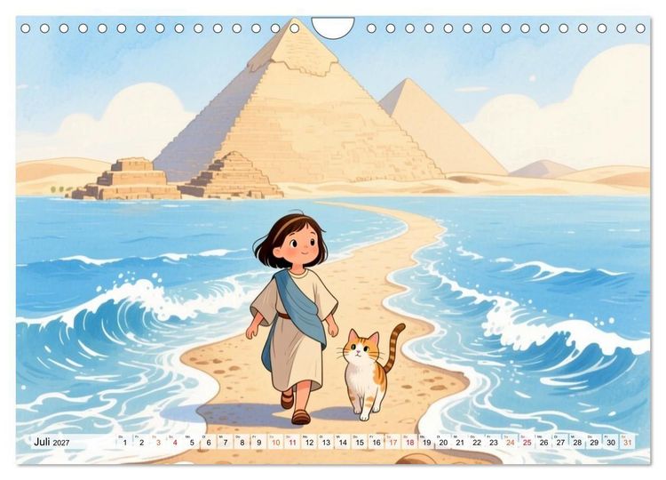 Produktbild: Luna, Minka und die Bibel (Wandkalender 2027 DIN A4 quer), CALVENDO Monatskalender