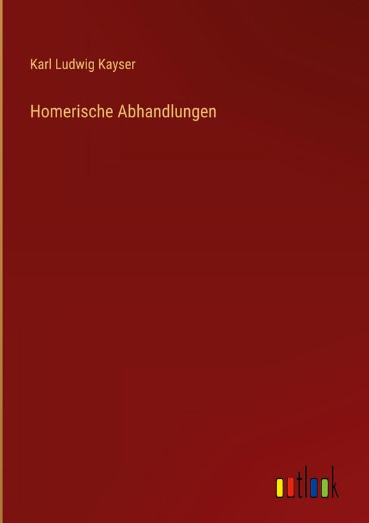 Produktbild: Homerische Abhandlungen