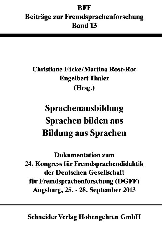 Produktbild: Sprachenausbildung - Sprachen bilden aus - Bildung aus Sprachen