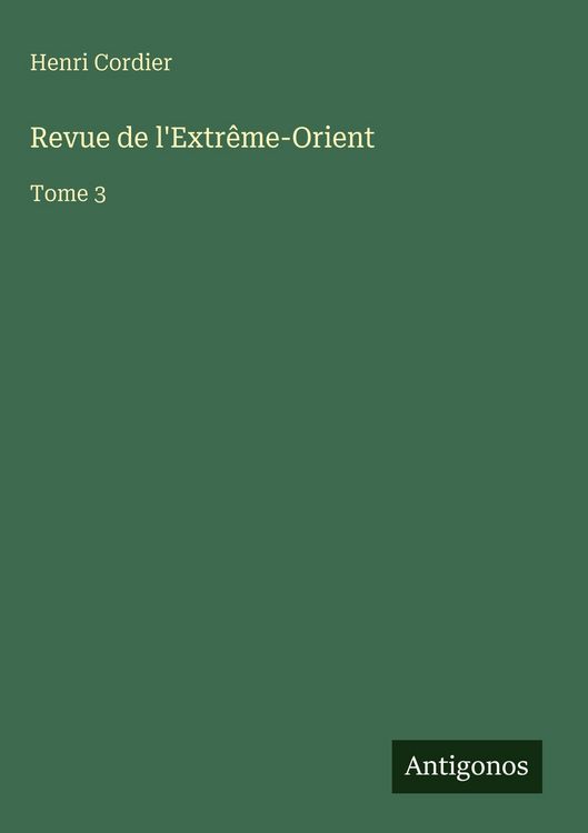 Produktbild: Revue de l'Extr&ecirc;me-Orient