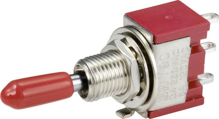 Produktbild: TRU COMPONENTS TC-9353984 Wippschalter 250 V/AC 3A 1 x Ein/Aus/Ein rastend 1St.