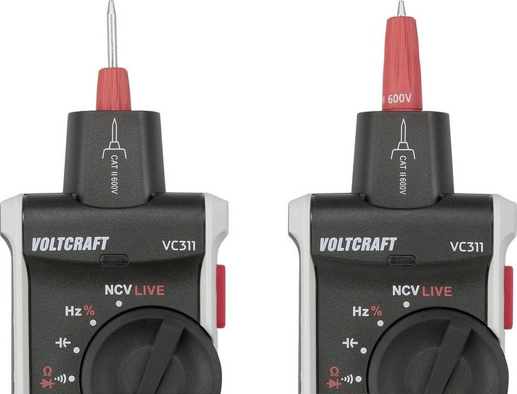 Produktbild: VOLTCRAFT VC311 Stiftmultimeter digital CAT III 600V Anzeige (Counts): 6000
