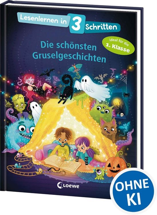 Produktbild: Lesenlernen in 3 Schritten - Die sch&ouml;nsten Gruselgeschichten