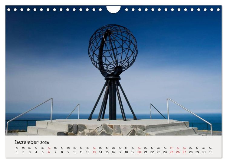 Produktbild: Auf dem Weg zum Nordkap (Wandkalender 2026 DIN A4 quer), CALVENDO Monatskalender