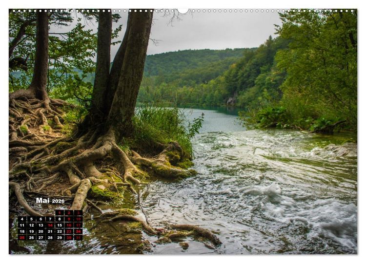 Produktbild: Naturwunder Plitvicer Seen (Wandkalender 2026 DIN A2 quer), CALVENDO Monatskalender
