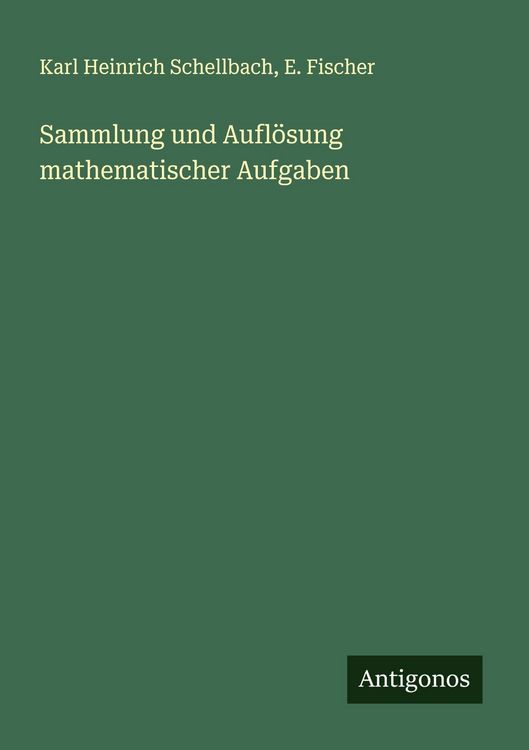 Produktbild: Sammlung und Aufl&ouml;sung mathematischer Aufgaben
