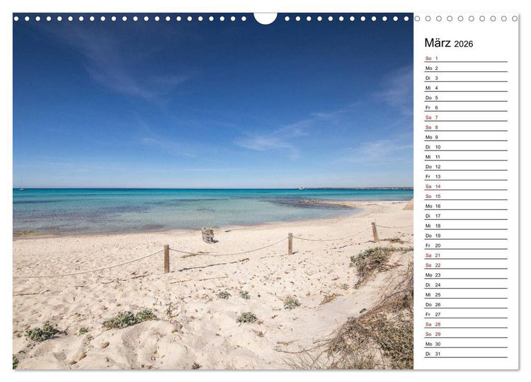 Produktbild: Mallorca - Str&auml;nde im S&uuml;dosten (Wandkalender 2026 DIN A3 quer), CALVENDO Monatskalender